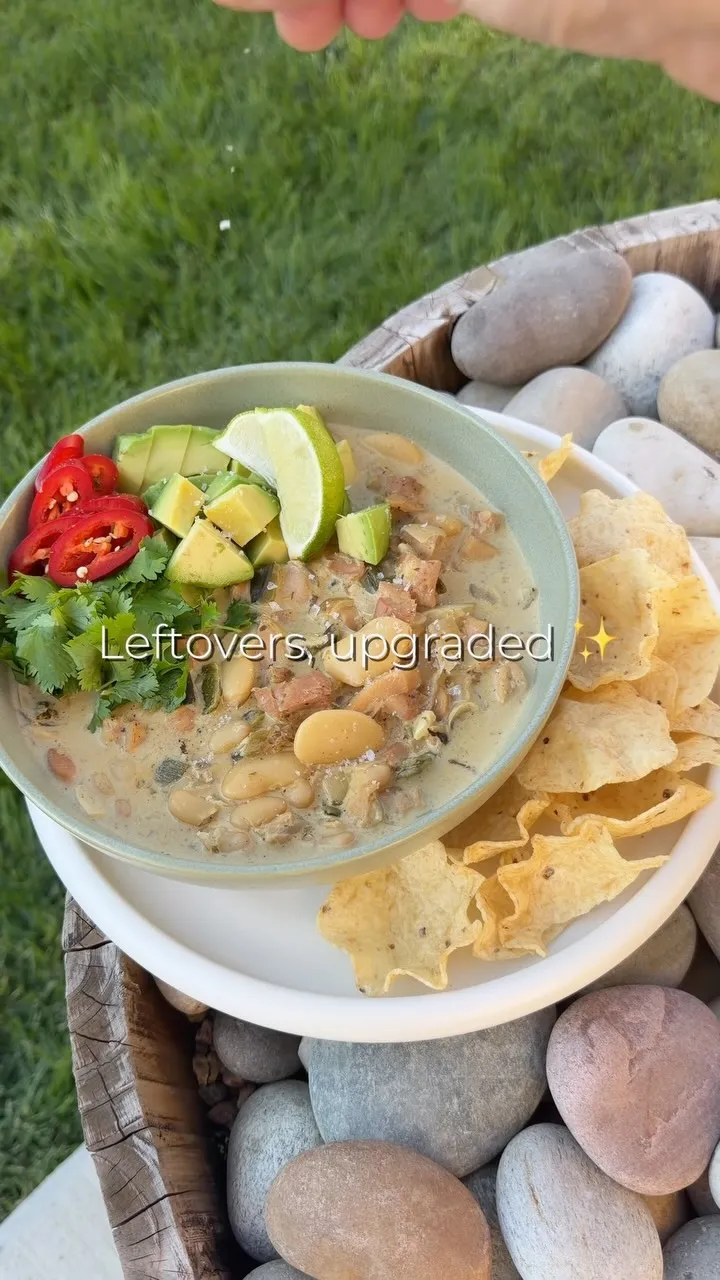 Roasted Poblano White Chicken Chili